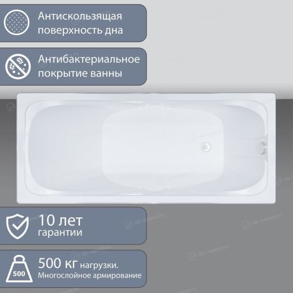 Акриловая ванна Triton Стандарт 145x70 см Акриловая ванна Triton Стандарт 145x70 см