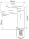 Смеситель для раковины Comforty белый FC071A-CKBT