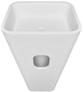 Напольная раковина NT Bagno Marmolado NT606 51см белый матовый