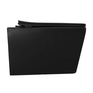 Унитаз подвесной Azario Dezi AZ-W05-SB безободковый торнадо чёрный матовый