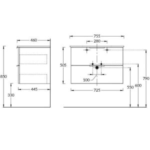 Тумба под раковину Kerama Marazzi Piano Forte PI.F.75\WHT 75 см белый