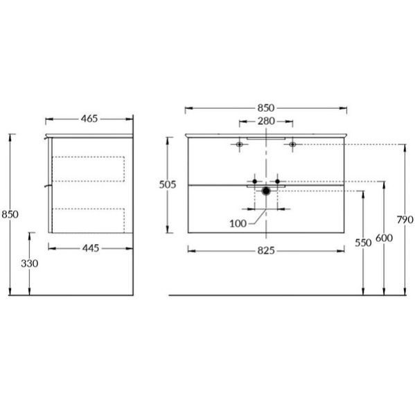 Тумба под раковину Kerama Marazzi Piano Forte PI.F.85\WHT 85 см белый