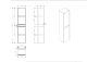 Шкаф-колонна BelBagno Polissandro 35x150см PIETRA-1500-2A-SC-PL