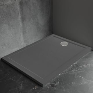 Душевой поддон Veconi Pietra AG, 1200x800x30, искусственный камень, антрацитово-серый Душевой поддон Veconi Pietra AG, 1200x800x30, искусственный камень, антрацитово-серый
