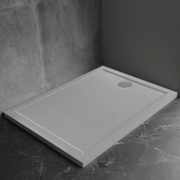 Душевой поддон Veconi Pietra G, 1000x800x30, искусственный камень, серый