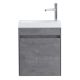 База под раковину BelBagno подвесная, правостороннее исполнение PIETRA MINI-460-1A-SO-SCM-R, Stucco Cemento 454x257x520  цемент матовый