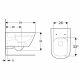 Подвесной унитаз Geberit Smyle Square 500.208.01.1 безободковый белый