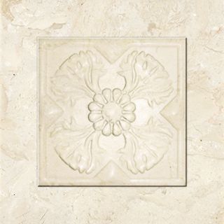 Керамогранит Marmocer PJF-DH009-BJHG 09 Carving Super Ivory Country 14.9x14.9