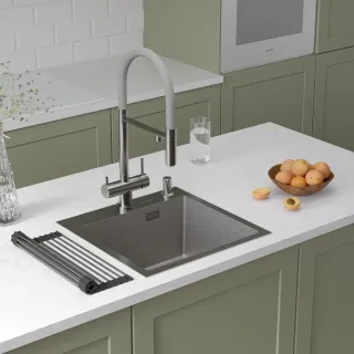 Кухонная мойка Roxenbath Snake 45 560220-45-S сатин текстурное покрытие