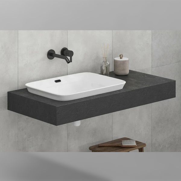 Столешница Velvex Unit 140, белый мрамор Столешница Velvex Unit 140, белый мрамор