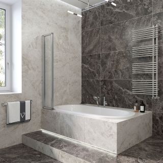 Шторка на ванну Veconi Palau PL-74R, 1200x1500, хром, стекло прозрачное Шторка на ванну Veconi Palau PL-74R, 1200x1500, хром, стекло прозрачное