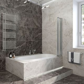Шторка на ванну Veconi Palau PL-74R, 900x1500, хром, стекло прозрачное Шторка на ванну Veconi Palau PL-74R, 900x1500, хром, стекло прозрачное