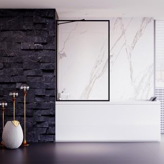 Шторка на ванну Veconi Palau PL-85B, 900x1500, хром, стекло прозрачное Шторка на ванну Veconi Palau PL-85B, 900x1500, хром, стекло прозрачное