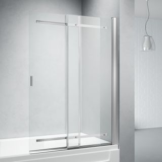 Шторка на ванну Veconi Palau PL-88CH, 900x1400, хром, стекло прозрачное Шторка на ванну Veconi Palau PL-88CH, 900x1400, хром, стекло прозрачное