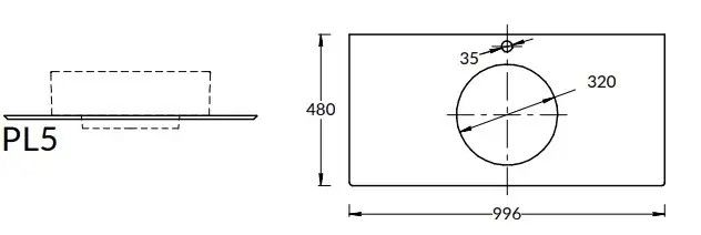 Столешница Kerama Marazzi Plaza Риальто PL5.SG560420R\100 100 см бежевый натуральный
