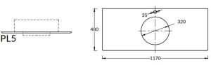 Столешница Kerama Marazzi Plaza Риальто PL5.SG560420R\120 120 см бежевый натуральный