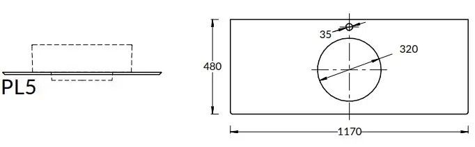 Столешница Kerama Marazzi Plaza Риальто PL5.SG560420R\120 120 см бежевый натуральный