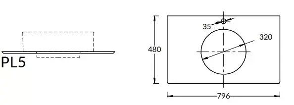 Столешница Kerama Marazzi Plaza Риальто PL5.SG560420R\80 80 см бежевый натуральный