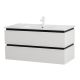 База под раковину Cezares подвесная с двумя выкатными ящиками, Белый глянец, 1200x458x500, PLANE-1200-2C-SO-BL