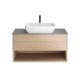 Тумба под раковину Kerama Marazzi Plaza Modern PLB.M.100.1\OAK.V 100 см дуб виченца/белый