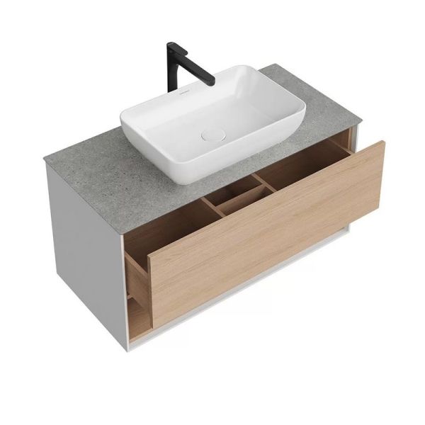 Тумба под раковину Kerama Marazzi Plaza Modern PLB.M.100.1\OAK.V 100 см дуб виченца/белый