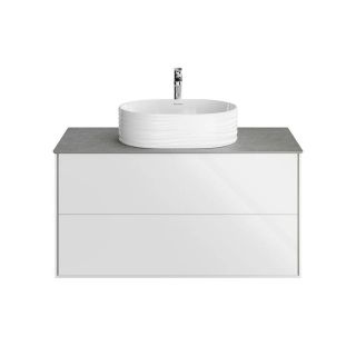 Тумба под раковину Kerama Marazzi Plaza Modern PLB.M.100.2\WHT.V 100 см белый Тумба под раковину Kerama Marazzi Plaza Modern PLB.M.100.2\WHT.V 100 см белый