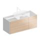 Тумба под раковину Kerama Marazzi Plaza Modern PLB.M.120.3\OAK.V 120 см дуб виченца/белый