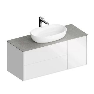 Тумба под раковину Kerama Marazzi Plaza Modern PLB.M.120.3\WHT.V 120 см белый Тумба под раковину Kerama Marazzi Plaza Modern PLB.M.120.3\WHT.V 120 см белый