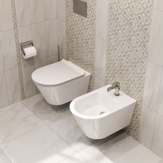 Биде подвесное Kerama Marazzi Plaza Modern PLM.bidet.02 белый Биде подвесное Kerama Marazzi Plaza Modern PLM.bidet.02 белый