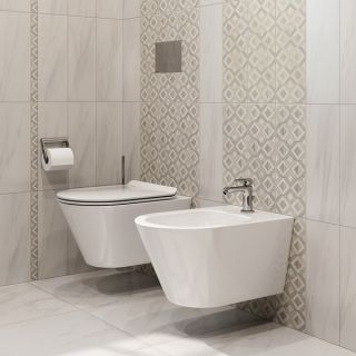 Биде подвесное Kerama Marazzi Plaza Modern PLM.bidet.02 белый Биде подвесное Kerama Marazzi Plaza Modern PLM.bidet.02 белый