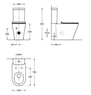 Бачок для унитаза Kerama Marazzi Plaza Modern PLMR.cis.01 белый Бачок для унитаза Kerama Marazzi Plaza Modern PLMR.cis.01 белый