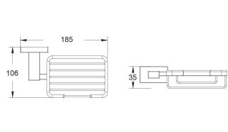 Мыльница Shevanik SG5604 хром Мыльница Shevanik SG5604 хром
