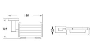 Мыльница Shevanik SG5604T оружейная сталь