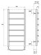 Полотенцесушитель водяной Point Афина 50x80см бронза PN04158BR
