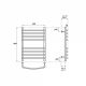 Полотенцесушитель электрический Point Альфа PN05156SE 50x60см П8 хром
