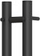 Полотенцесушитель электрический Point Деметра PN12812B П3 8x120см чёрный матовый
