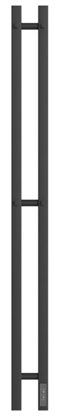 Полотенцесушитель электрический Point Гермес PN13812B П3 8x120см чёрный матовый