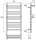Полотенцесушитель водяной Point Артемида 50x100см с двумя полками хром PN14150P