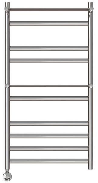 Полотенцесушитель электрический Point Артемида PN14150PE 50x100см с двумя полками левый/правый хром
