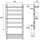 Полотенцесушитель водяной Point Артемида 50x60см с двумя полками хром PN14156P