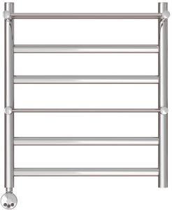 Полотенцесушитель электрический Point Артемида PN14156PE 50x60см с двумя полками левый/правый хром