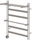 Полотенцесушитель электрический Point Артемида PN14156PE 50x60см с двумя полками левый/правый хром