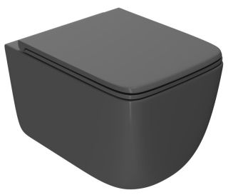 Подвесной унитаз Point Меркурий PN41831GM безободковый графит