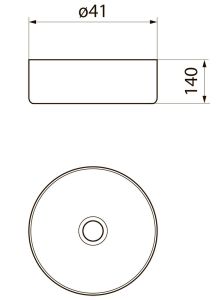 Раковина Point Виктория PN43063 41см белый