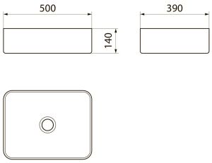 Раковина Point Меркурий PN43832BM 50см чёрный матовый