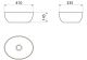 Раковина Point Сатурн PN43902 41см белый