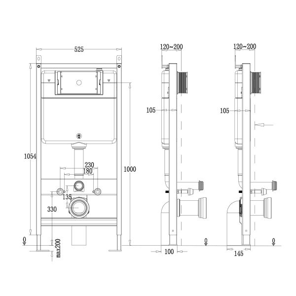 Сет Point PN48050BC: инсталляция Point Элемент PN45120 клавиша Point Виктория чёрный/хром PN44061BC унитаз Point Афина PN41041