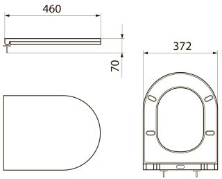 Крышка-сиденье Point Афина PN46041 с микролифтом белый Крышка-сиденье Point Афина PN46041 с микролифтом белый