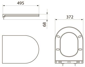 Крышка-сиденье Point Виктория PN46061 с микролифтом белый