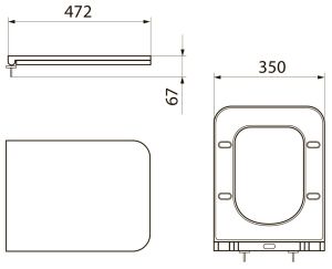 Крышка-сиденье Point Ника PN46082 с микролифтом белый